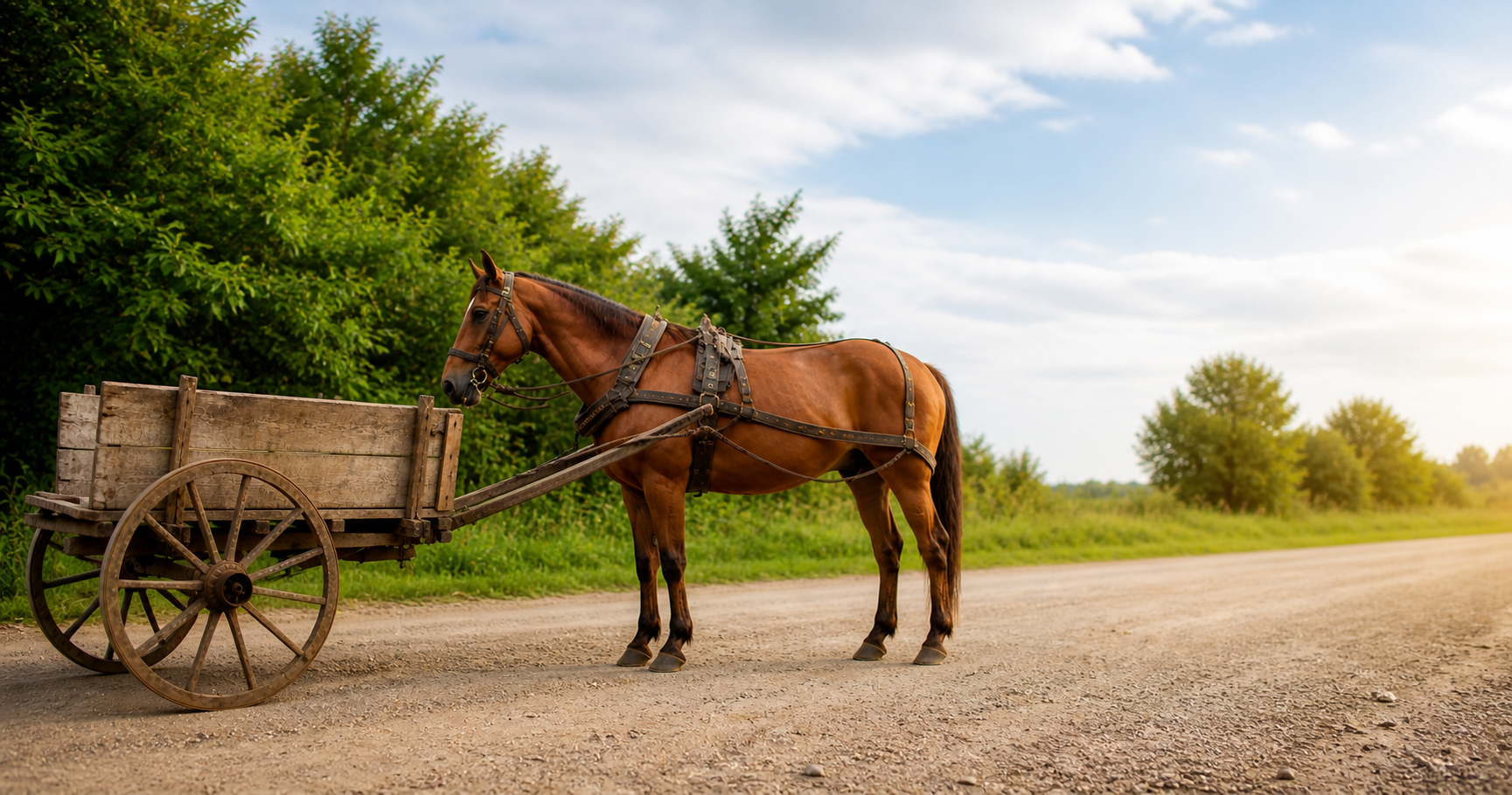 Cart placed before the horse illustrating a decision made before defining what needs to be achieved